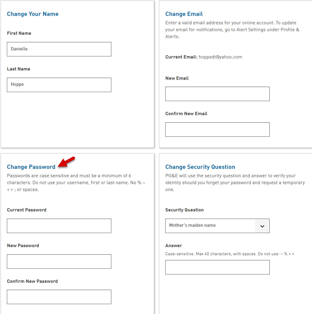 How do I change my password?